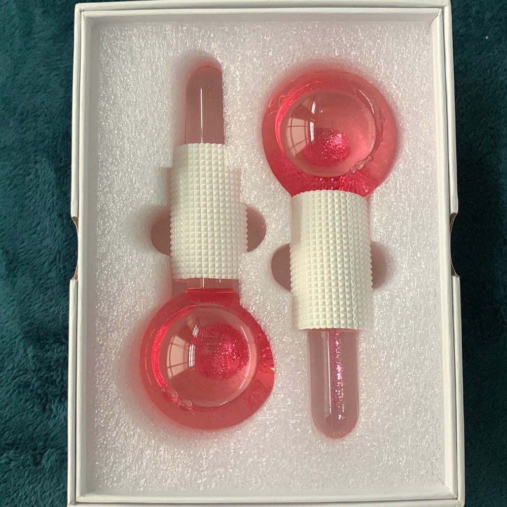 Pink ice globes